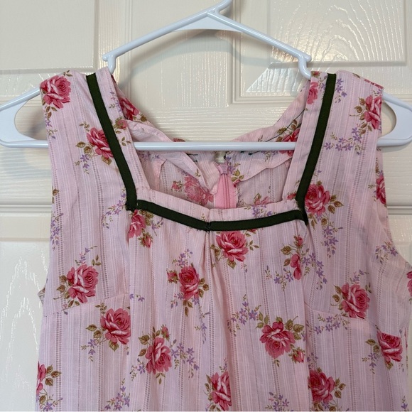 Handmade Floral Dress No Brand No Size Tea Party Cottagecore Feminine Coquette - Picture 3 of 5